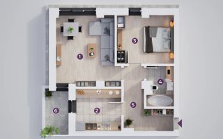 Apartament cu 2 camere. Rate la dezvoltator pe 7 ani, plata și în Crypto - Poză 5