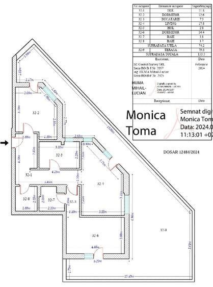 3 camere mobilat | 75mp + 80mp terasa | +parcare | Proprietar - Poză 14