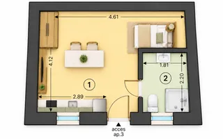 Garsonieră complet renovată, prima închiriere, Blumana, Str. De Mijloc - Schiță 20