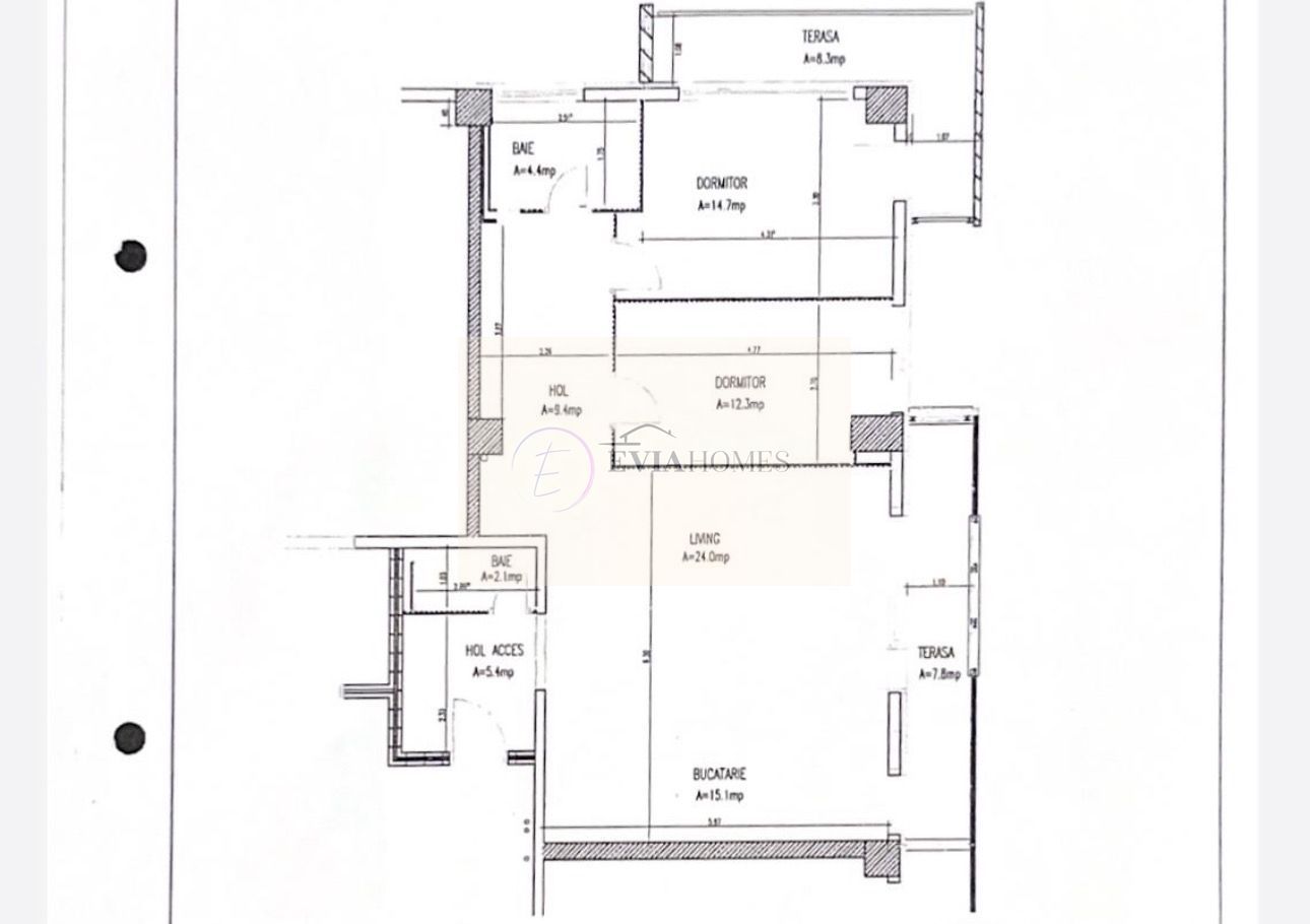 87 mp/Bloc nou/Zona Centrală - Schiță 10