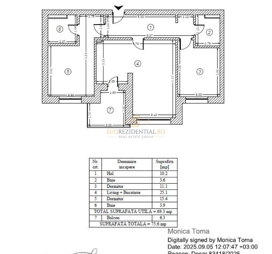 Apartament 3 camere, incalzire in pardoseala–Bloc nou - Bd Metalurgiei - Poză 8