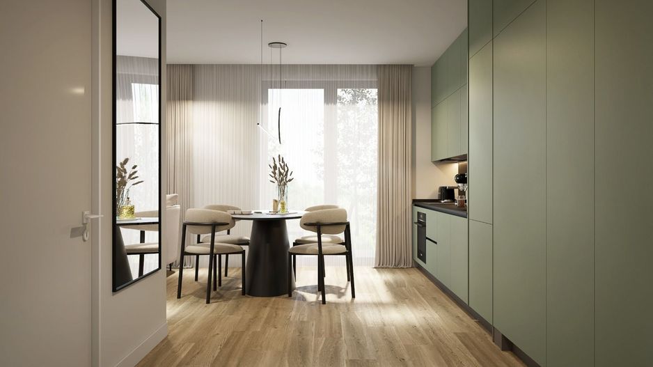 Apartament cu 2 camere mobilat la inchiriere in Amber Forest - Poză 2