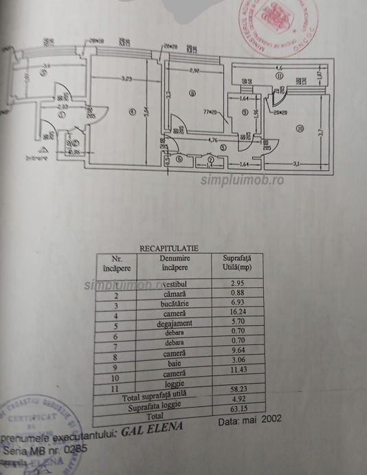 Metrou Iancului 3 camere etaj intermediar - Schiță 10