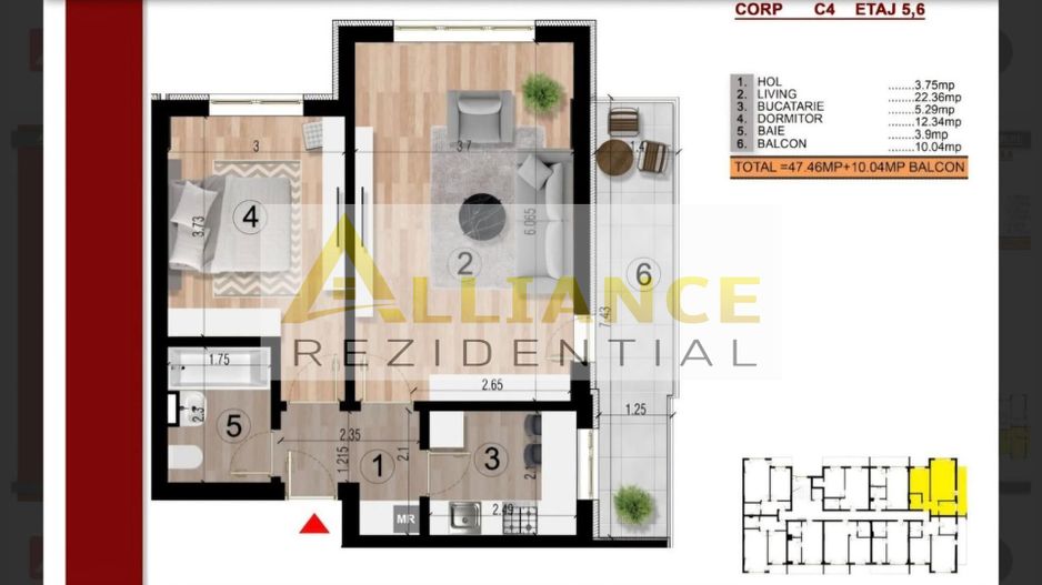 NOU Metrou Berceni Apartament 2 camere 57.5 str Biruintei - Poză 5