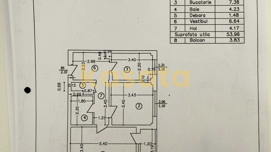 2 camere 58 MP |2 bai - Boiler| Ozana/Titan/1 Decembrie 1918| Sector3 - Poză 9