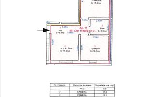 Apartament 3 camere – Dna Stanca | etaj 3 | 53 mp - Poză 9