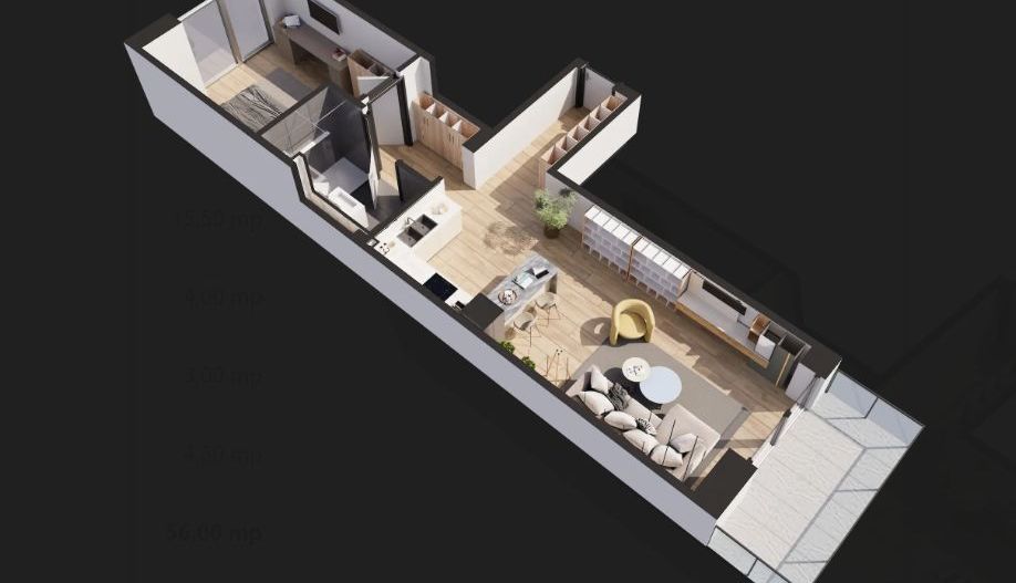 Apartament 2 camere de vanzare - Poză 1