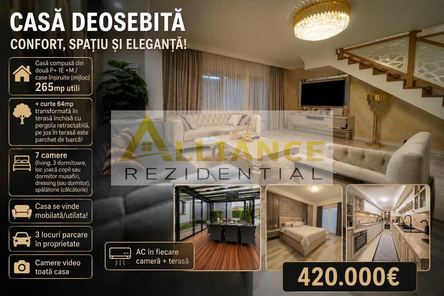 7 CAMERE | 265mp UTILI | SECTOR 4 + TERASA - Poză 1
