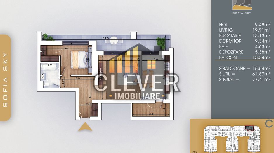 Theodor Pallady Apartament 2 camere Incalzire in Pardoseala - Poză 1