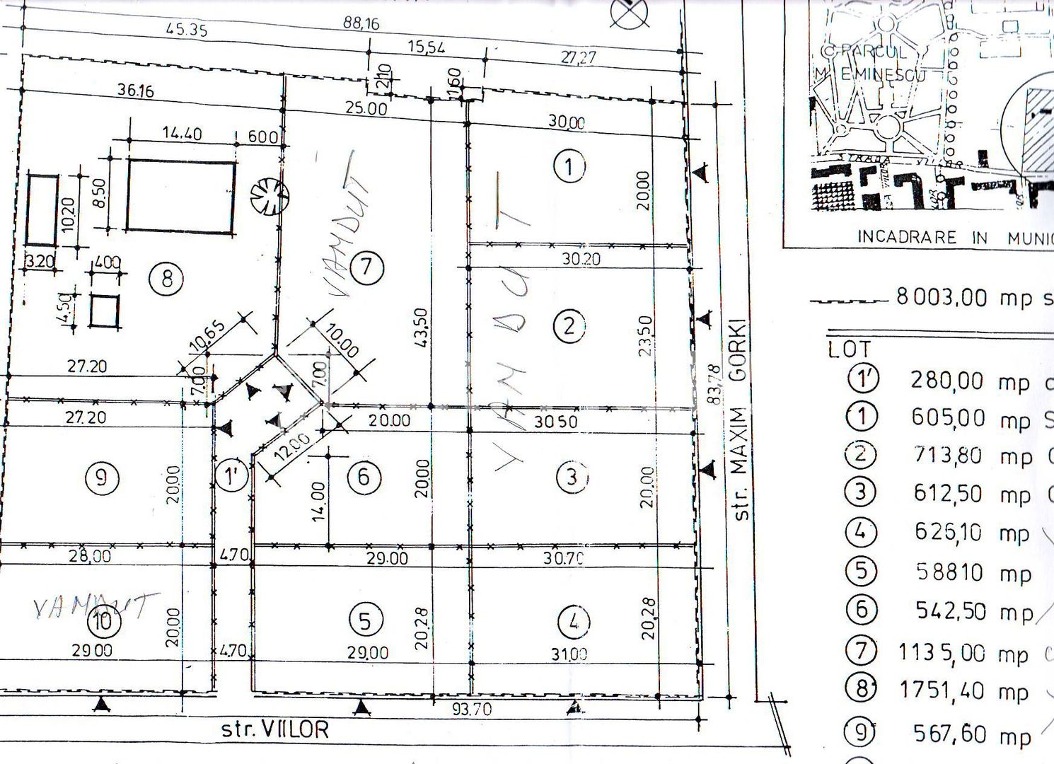 Teren cu PUD de vanzare pe str. Campului! - Schiță 4