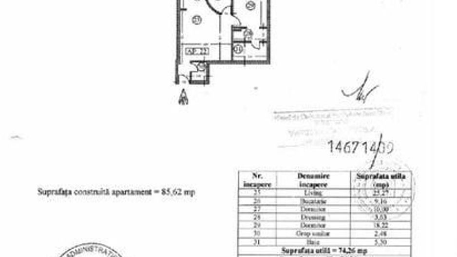 3 camere + LOC DE PARCARE SUBTERAN || HERASTRAU - Schiță 10