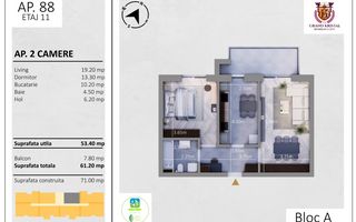 Apartament cu 2 camere, decomandat, finisaje moderne, zona Rond Metro - Poză 9