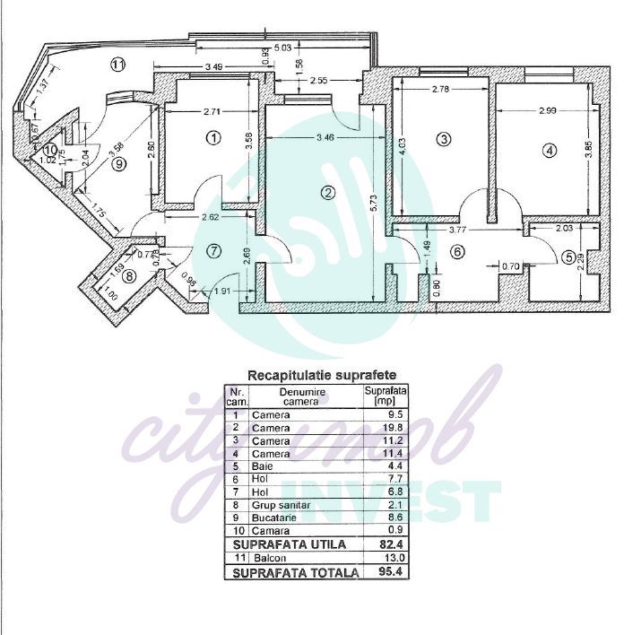 4 Camere Bd. Mihalache- Renovat complet-Bloc anvelopat - Poză 2