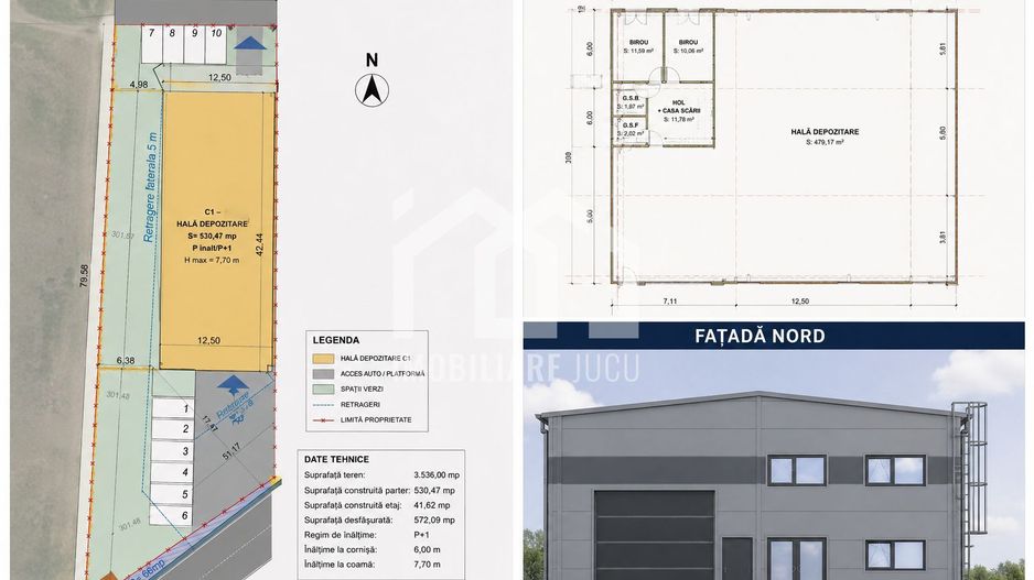 Hală industrială nouă – 572 mp | Apahida, zona RAR - Poză 1