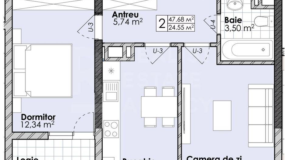 Vânzare, apartament, 2 camere, strada Soarelui, Botanica - Poză 3