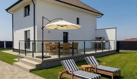 Casa noua 5 camere, curte mare