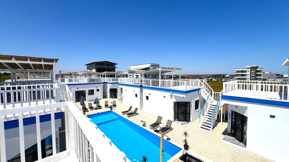 10 Casute Greek Bungalows , Piscina, la Malul Marii, Afacere la Cheie - Poză 11