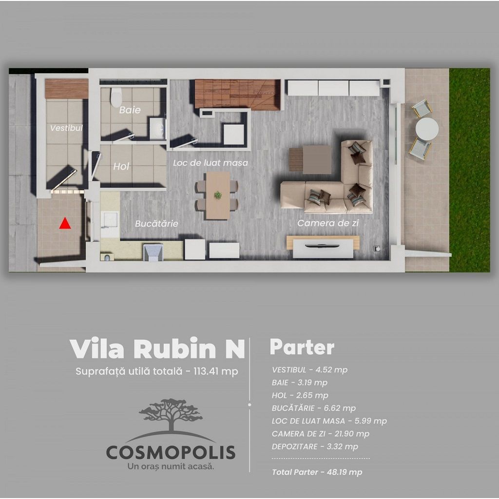 Casa noua tip duplex | 4 camere | 4 bai | Cosmopolis - Poză 20