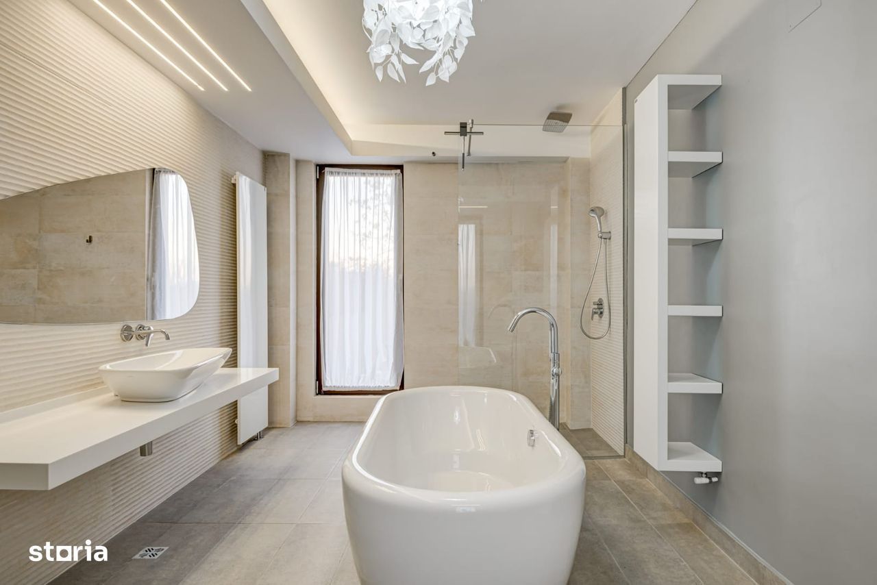 Casa in sistem smart home pe malul lacului Buftea de inchiriat - Poză 9