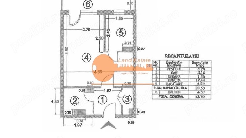 Garsonieră in bloc mix - 1 Decembrie 1918 (33 mp-Bloc Reabilitat) - Poză 1