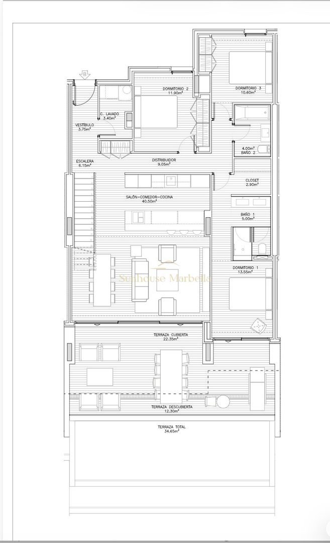 Duplex Penthouse 3 Dormitoare Manilva - Poză 19