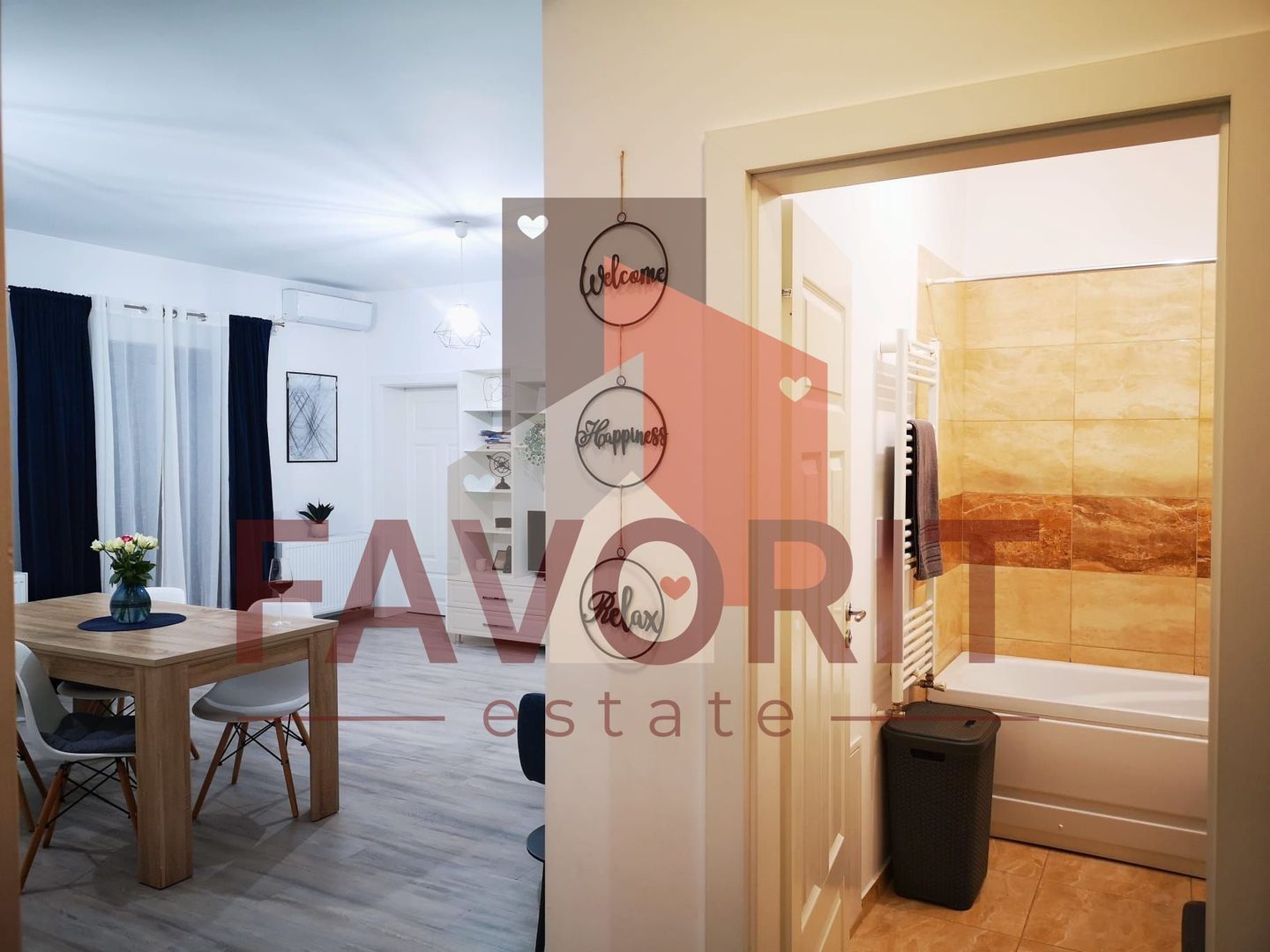 Curte proprie de 56 m.p. 2 bai. Bloc nou in oras. - Poză 6