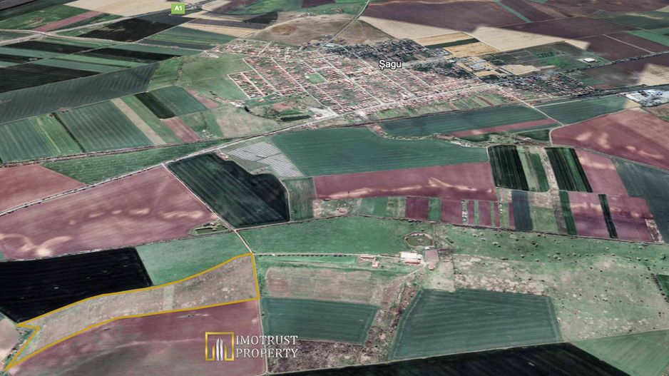 Teren agricol 12,28 ha Sagu – acces DN69 & A1, acum 1,38 €/m - Poză 3