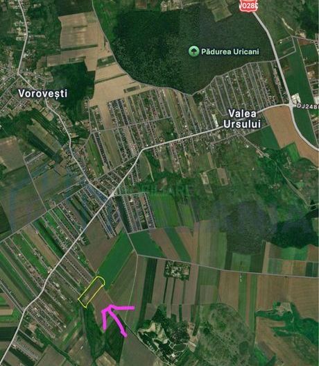 Teren de vanzare, Valea Ursului - Vorovesti (Proselnici), comuna Miroslava - Poză 1