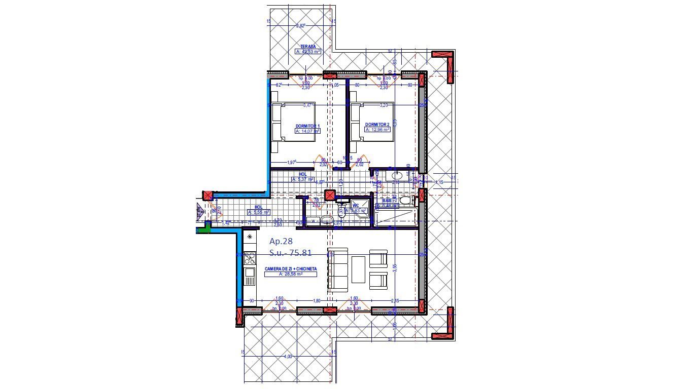 Dezvoltator| Apartamente disponibile imediat | 3 camere | 2 bai - Poză 19