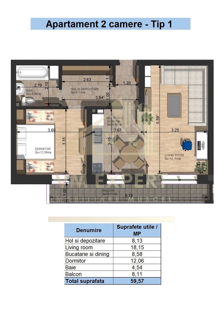 APARTAMENTE NOI IN CAMPULUNG (PROIECT IMOBILIAR 2025) - Poză 6
