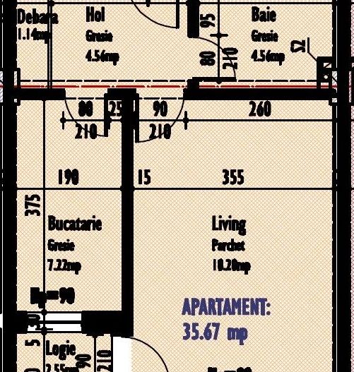 Apartament 1 camera, decomandat, 38 mp, str Calea Turzii - Poză 8