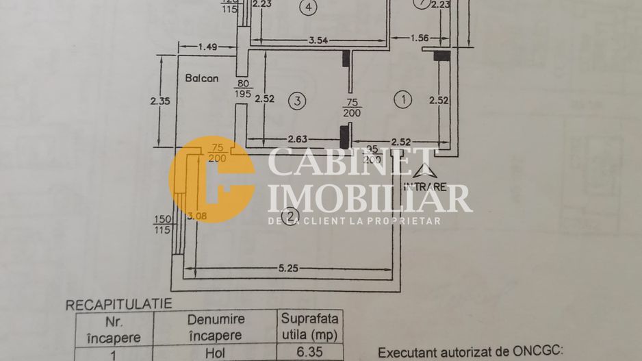 3 CAMERE DECOMANDAT - MOBILAT SI UTILAT - HIDROIZOLATIE - PACURARI - Schiță 17