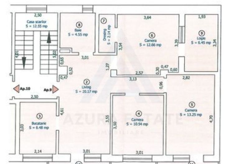 Aapartament renovat 4 camere etaj 2 suprafata 84.66 mp in Piata Cluj - Poză 12