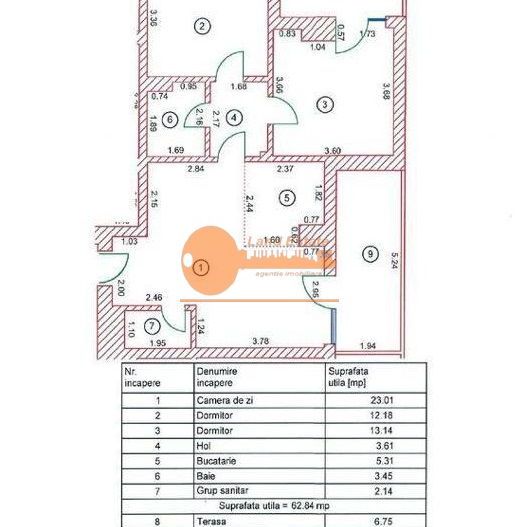 3 camere Victoriei ( bloc 2017-2 terase ) - Poză 7