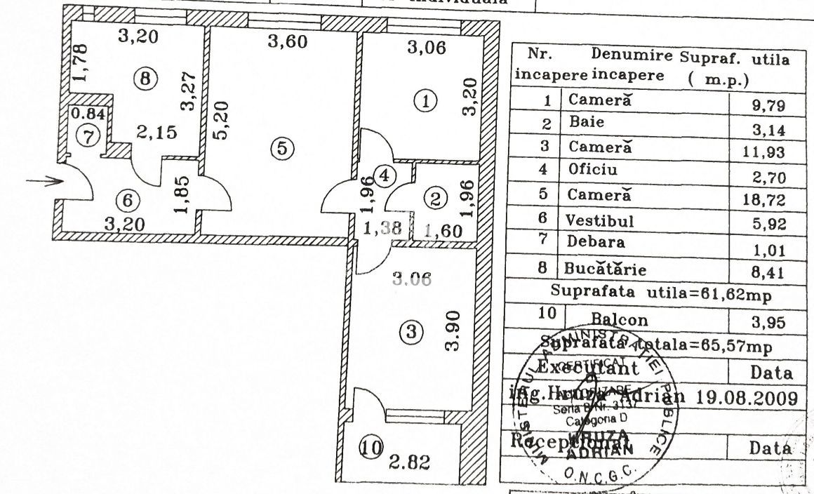 Apartament 3 camere - centrala proprie I Drumul Taberei - Schiță 17