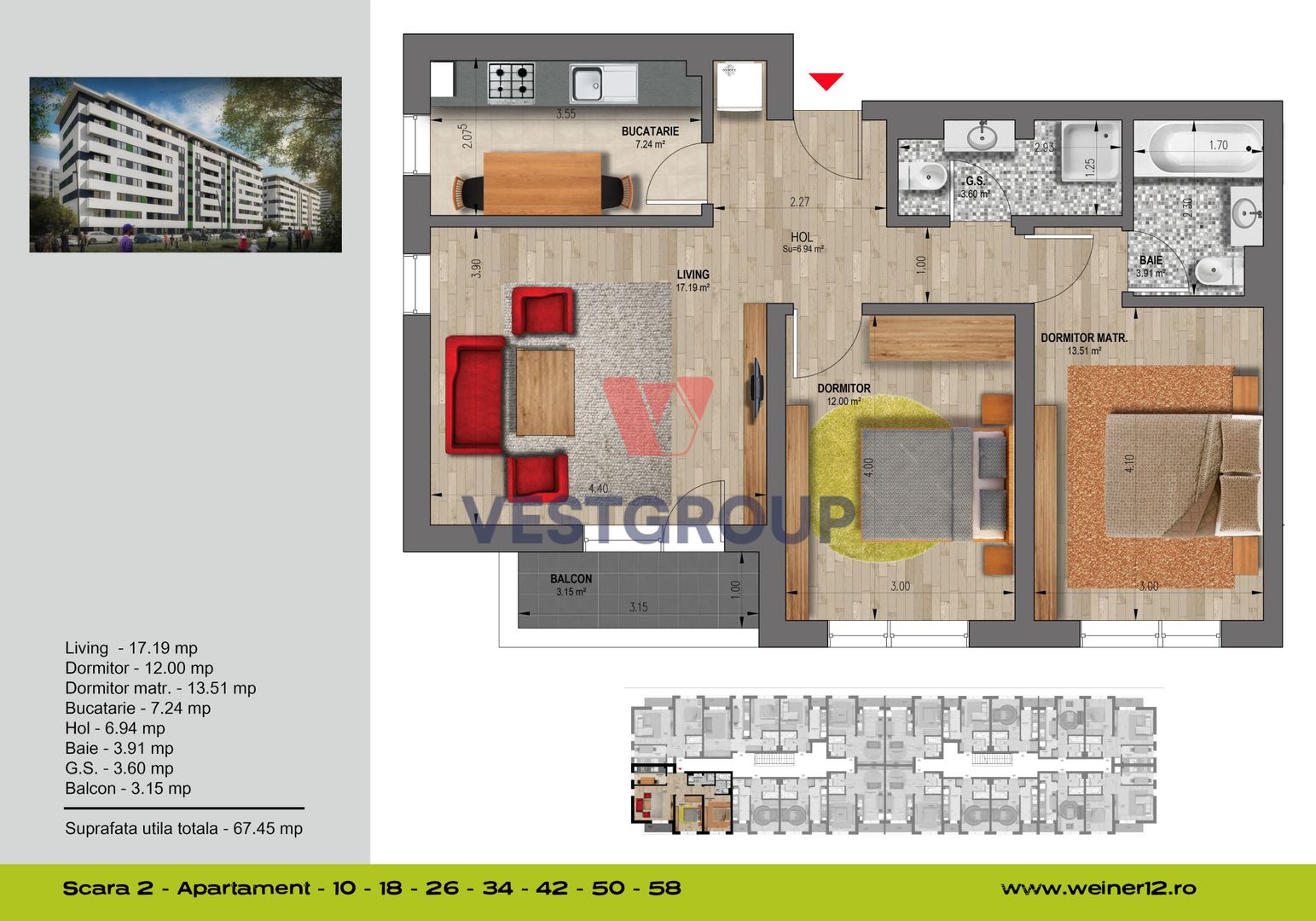 Apartament 3 camere Decomandat Direct Dezvoltator Militari - Poză 1