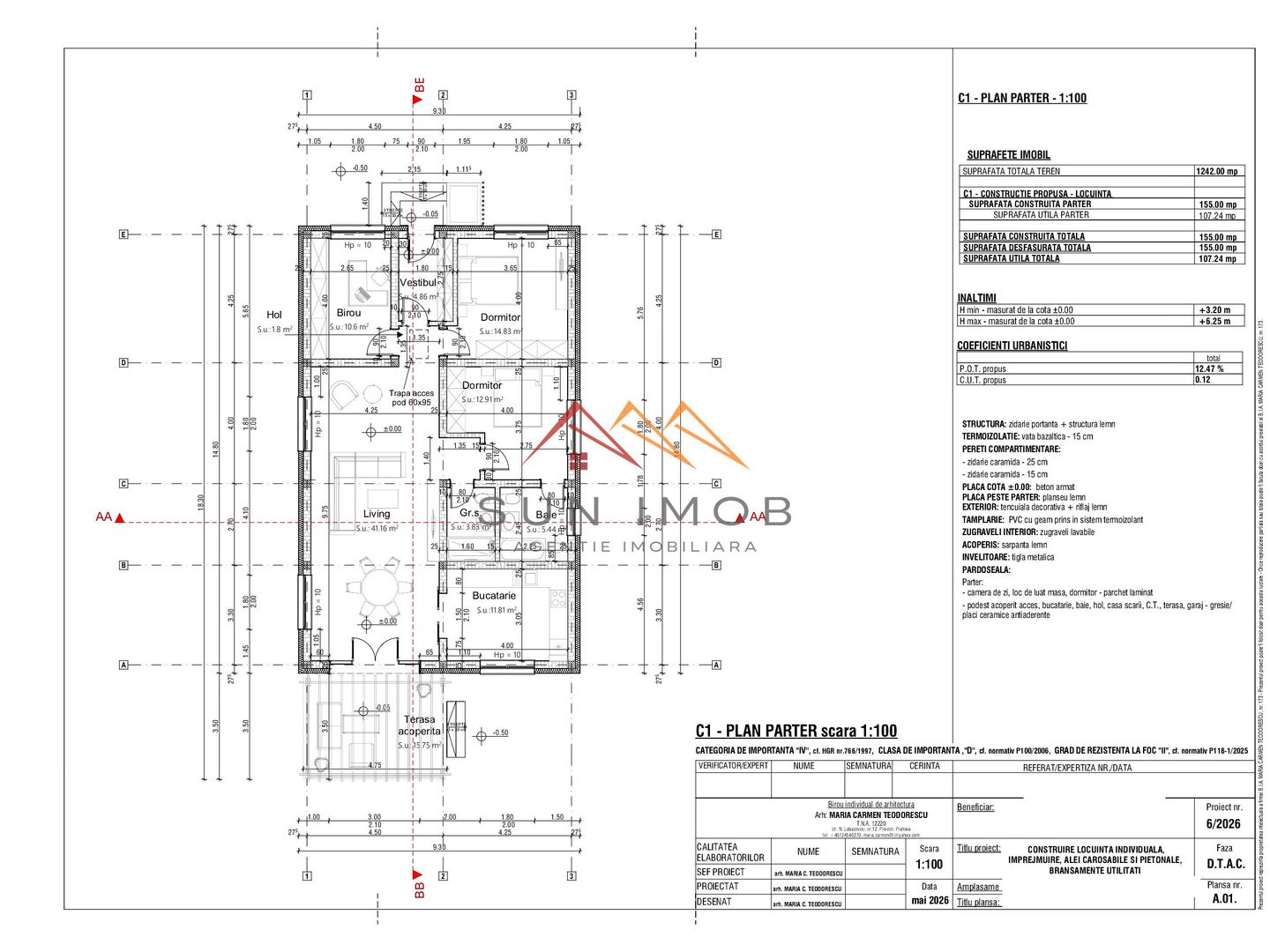 CASĂ NOUĂ P+M DE VÂNZARE | CORNU DE JOS | TEREN 1.242 MP - Poză 5