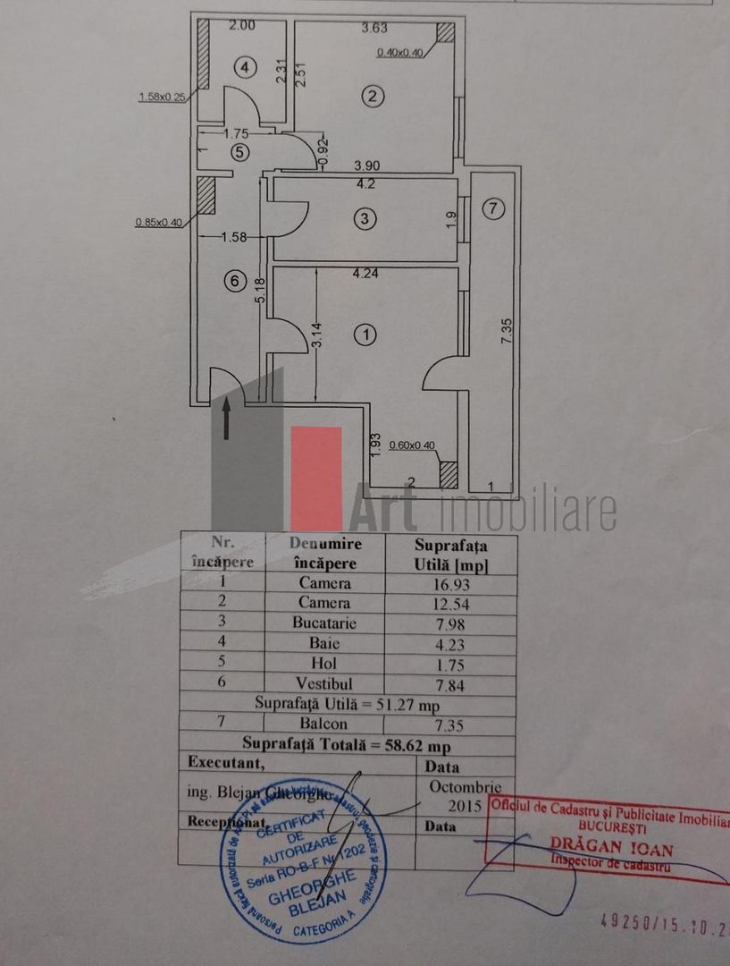 Vânzare apartament 2 camere decomandat cu centrală Pasajul Europa Unită - Poză 5