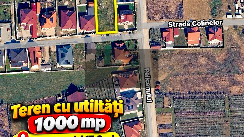 Sânmartin 1000mp cu utilități între case - Poză 1