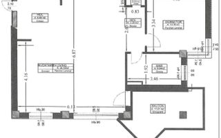 Apartament cu 2 camere/Cartier Andrei Muresanu/65 mp utili - Schiță 9