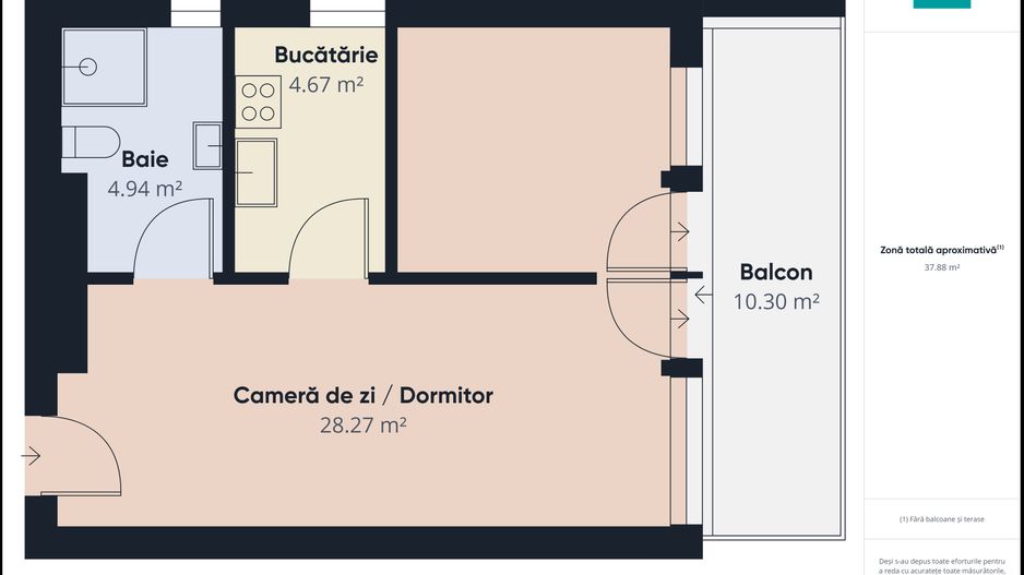 Apartament cu 2 camere ARED UTA - Poză 7
