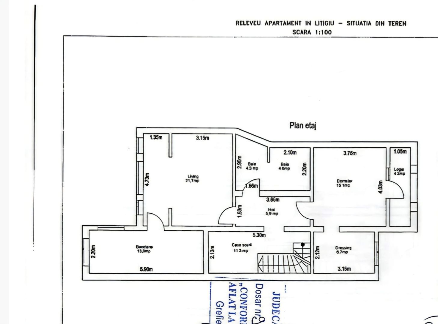 Apartament 2 camere / 72 mp / Terezian - Poză 1