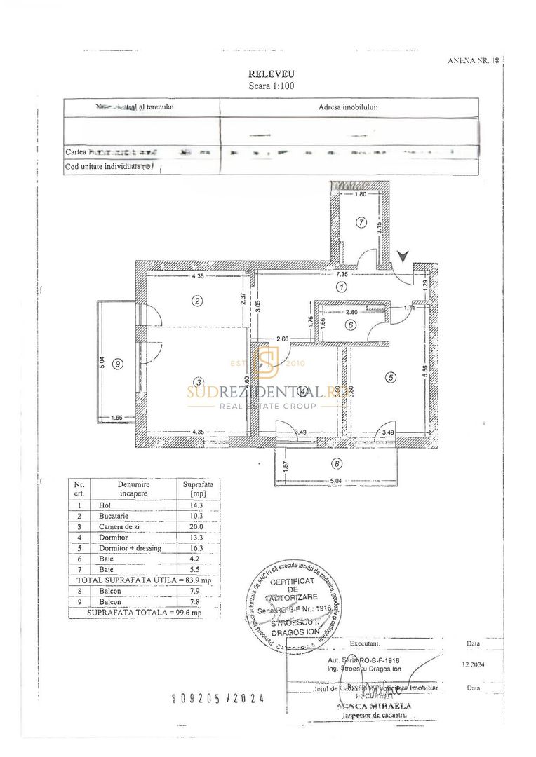 Apartament Premium 3 Camere zona Eroii Revoluției 99,6 mp - Poză 6