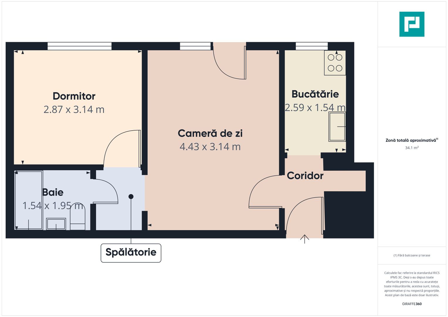 Apartament cu 2 camere zona Fortuna - Poză 8