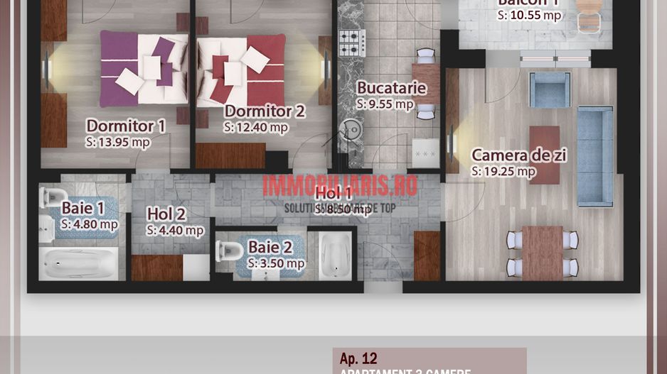 Titan-Pallady-Metrou - Etaj Intermediar - Direct Dezvoltator - Schiță 2