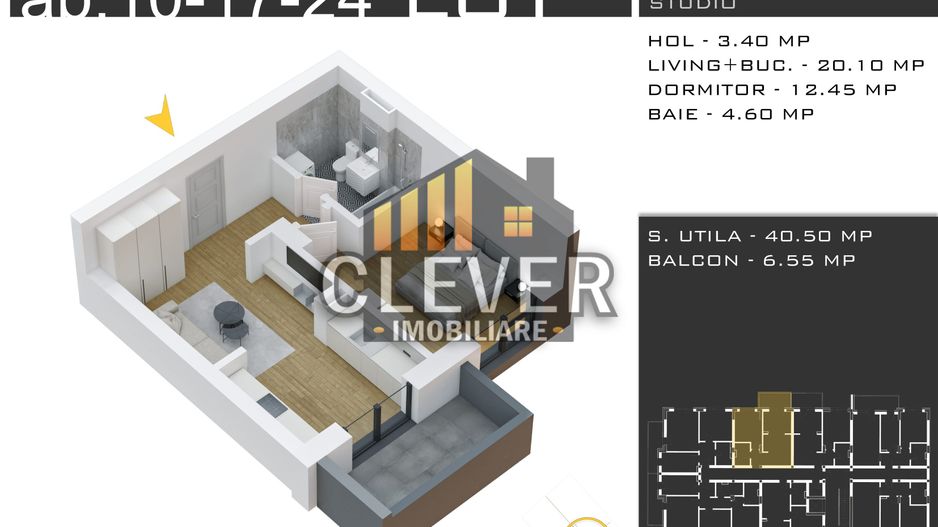 Apartament 2 camere, Pallady, Oferta Parcare,  0% Comision - Schiță 10