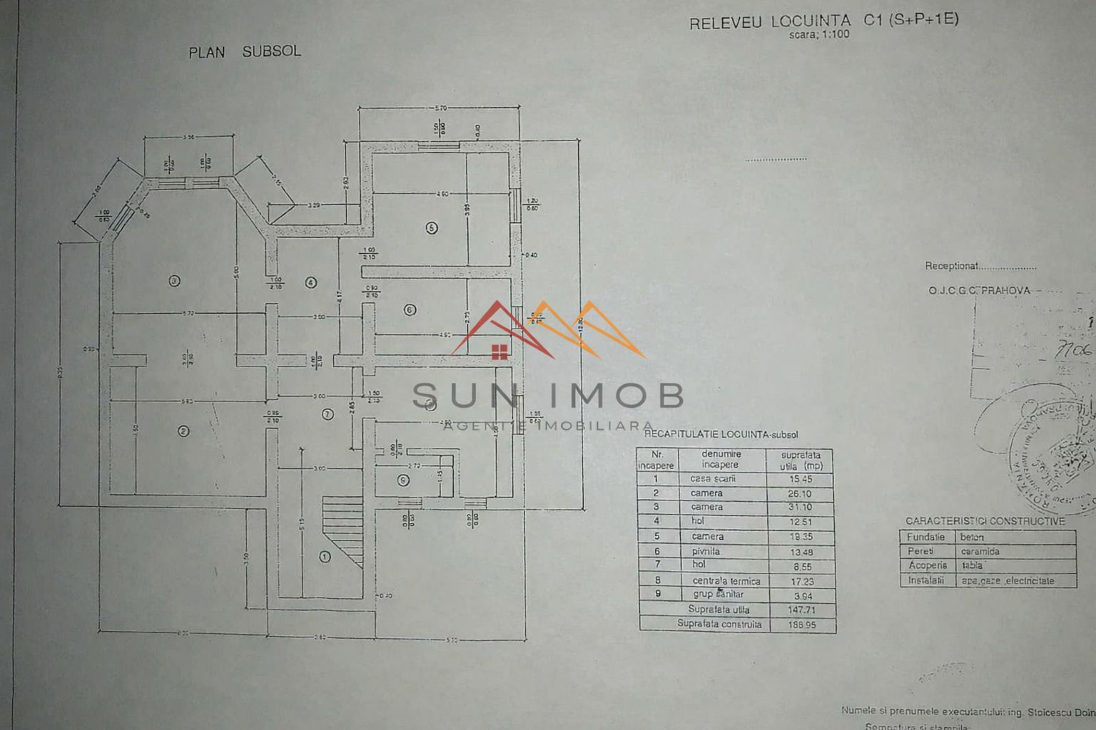 Vila D+P+E+M, teren 1950 mp, suprafata utila 621 mp, Campina, Prahova - Poză 6