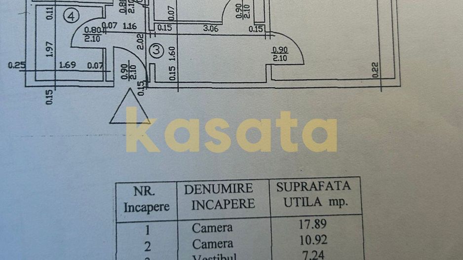 2 Camere 🏢 | Decomandat 🔑 | Valea Oltului 📍 | 2 min Metrou 🚇 - Schiță 14