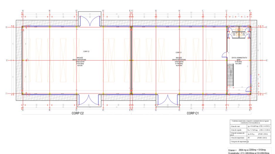 Hala industriala 465mp + anexa | teren 7162mp | front 95ml | Rascruci - Schiță 15