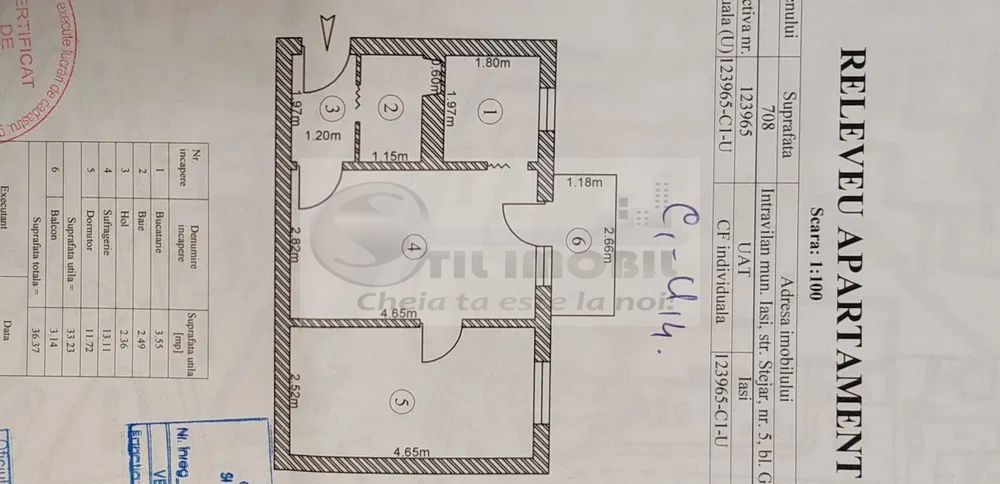 Apartament 2 camere Tătărași pret 59.900 € - Poză 1